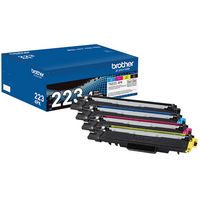 Brother - TN223 4-Pack Standard-Yield Toner Cartridges - Black/Cyan/Magenta/Yellow - Large Front