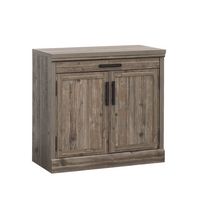 Sauder - Aspen Post Storage Cabinet - Pebble Pine - Large Front