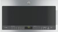 GE Profile - 2.1 Cu. Ft. Over-the-Range Microwave with Sensor Cooking - Stainless steel - Large Front