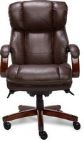 La-Z-Boy - Big & Tall Bonded Leather Executive Chair - Biscuit Brown - Large Front