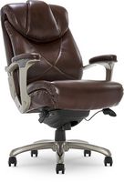 La-Z-Boy - Cantania Bonded Leather Executive Office Chair - Coffee Brown - Large Front