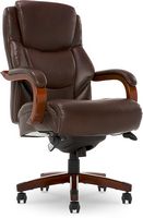 La-Z-Boy - Delano Big & Tall Bonded Leather Executive Chair - Chestnut Brown - Large Front