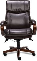 La-Z-Boy - Big & Tall Air Bonded Leather Executive Chair - Vino Brown - Large Front