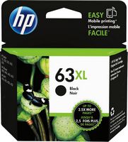 HP - 63XL High-Yield Ink Cartridge - Black - Large Front