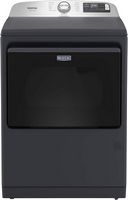 Maytag - 7.4 Cu Ft. Smart Electric Dryer with Pet Pro Option - Midnight Steel - Large Front