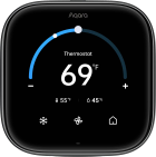 Aqara - Smart Thermostat W200 with Apple Adaptive Temperature, Clean Energy Guidance, Matter Hub,... - Large Front
