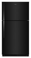Whirlpool - 33 in. Wide 21.3 cu. ft. Top-Freezer Refrigerator with Total Coverage Cooling - Black - Large Front