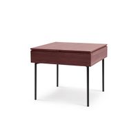 Burrow - Carta Hardwood Side Table - Walnut - Large Front