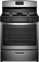 Amana - 5.1 Cu. Ft. Freestanding Gas Range - Stainless Steel - Large Front
