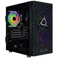 CLX - SET Gaming Desktop - AMD Ryzen 5 8600G - 16GB DDR5 Memory - Radeon 760M Integrated - 500GB ... - Large Front