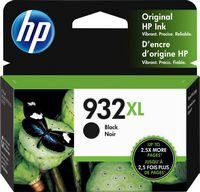 HP - 932XL High-Yield Ink Cartridge - Black - Large Front