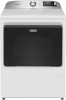 Maytag - 7.4 Cu. Ft. Smart Electric Dryer with Extra Power and Advanced Moisture Sensing - White - Large Front