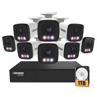 Defender - AI POWERED Sentinel 4K Ultra HD Wired 8 Channel PoE NVR Security System, 8 Metal Camer... - Large Front