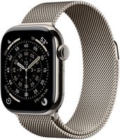Apple Watch Series 11 (GPS+Cellular) 42mm Titanium Case with Natural Milanese Loop - Natural - (2... - Large Front