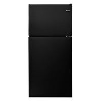 Amana - 18.2 Cu. Ft. Top-Freezer Refrigerator - Black - Large Front