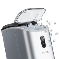 Ecozy - 33 lb. Countertop Nugget Ice Maker with Self-Cleaning Ice Machine, Chewable Pellet Ice Da... - Large Front