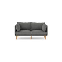 Burrow - Modern Field 2-Seat Sofa - Carbon - Large Front