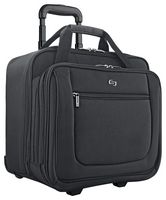 Solo New York - Classic Rolling Laptop Case - Black - Large Front