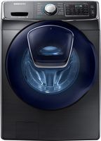 Samsung - 4.5 Cu. Ft. High-Efficiency Stackable Smart Front Load Washer with Steam and AddWash - ... - Large Front