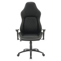 OSP Home Furnishings - High Stakes Gaming Chair - Black/White - Large Front