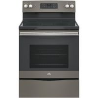 GE - 5.3 Cu. Ft. Freestanding Electric Range with Self-cleaning - Slate - Large Front