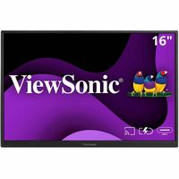 ViewSonic - VG1656N 16'' IPS LCD 1200P Wireless Portable Monitor (USB-C) - Black - Large Front