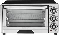 Cuisinart - Custom Classic Toaster Oven Broiler 0.5 cu. ft - Stainless-Steel - Large Front