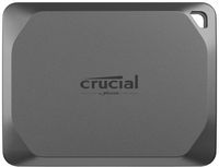 Crucial - X9 Pro 1TB External USB-C SSD - Space Gray - Large Front