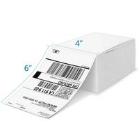 JADENS - Thermal shipping label fan fold - White - Large Front
