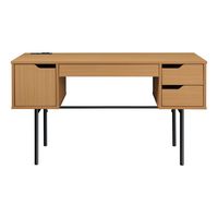 OSP Home Furnishings - Denmark Executive Desk - Natural - Large Front