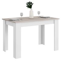 Costway Dining Table 47 Inch Kitchen Dining Table Rectangular for Small Space - Light Gray - Large Front