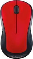 Logitech - M310 Wireless Optical Ambidextrous Mouse - Wireless - Flame Red - Large Front