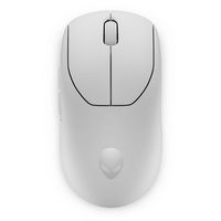 Alienware - Pro Wireless Optical Gaming Ambidextrous Mouse - Wired - Lunar Light - Large Front