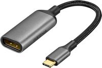 Insignia™ - 8K USB-C to DisplayPort Adapter - Black - Large Front