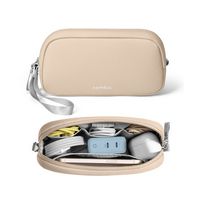 tomtoc - Light-T12 Electronic Accessory Organizer Tech Pouch Cable Bag Travel Case for Cords, Cab... - Large Front