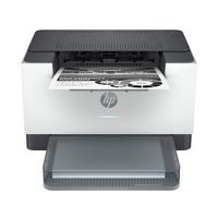 HP - LaserJet M209dw Wireless AI-Enabled Black-and-White Laser Printer - White & Slate - Large Front
