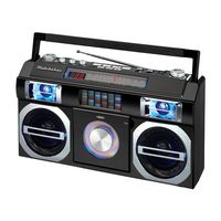 Studebaker - Master Blaster 5W Boombox with Bluetooth - Black - Large Front