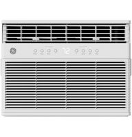 GE - 350 Sq. Ft. 8,000 BTU ENERGY STAR Smart Window Air Conditioner and 8,400 BTU Heater - White - Large Front