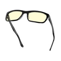 GUNNAR - Tahoe Computer Glasses with Blue Light Reduction, Amber Mineral Lenses - Slate - Large Front