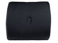 Arozzi - Lumbar Support Pillow - Black Velour - Large Front