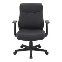 Office Star Products - Mid Back Managers Office Chair - Black - Large Front