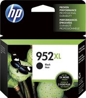 HP - 952XL High-Yield Ink Cartridge - Black - Large Front