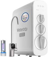 Waterdrop - 800GPD Tankless Reverse Osmosis Water Filter with UV Light - White - Large Front
