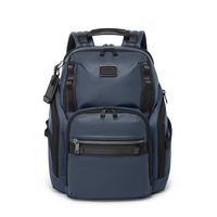 TUMI - Alpha Bravo Search Backpack - Navy Coated Canvas - Large Front