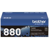 Brother - TN880 High-Yield Toner Cartridge - Black - Large Front
