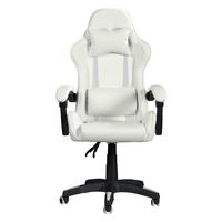 CorLiving - Ravagers Gaming Chair - White - Large Front