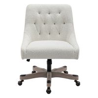 OSP Home Furnishings - Tindal Office Chair - White Boucle - Large Front