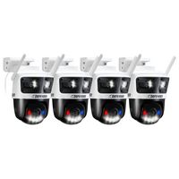 Defender - AI 3K+ Guard Tri-Lens PTZ WIFI Plug-in Security Camera, 360° Tracking, AI Detection, W... - Large Front