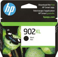 HP - 902XL High-Yield Ink Cartridge - Black - Large Front