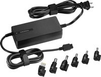 Insignia™ - Universal 90W Laptop Charger - Black - Large Front